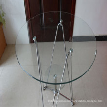 Round Clear Tempered Glass for Dining/Coffee Table